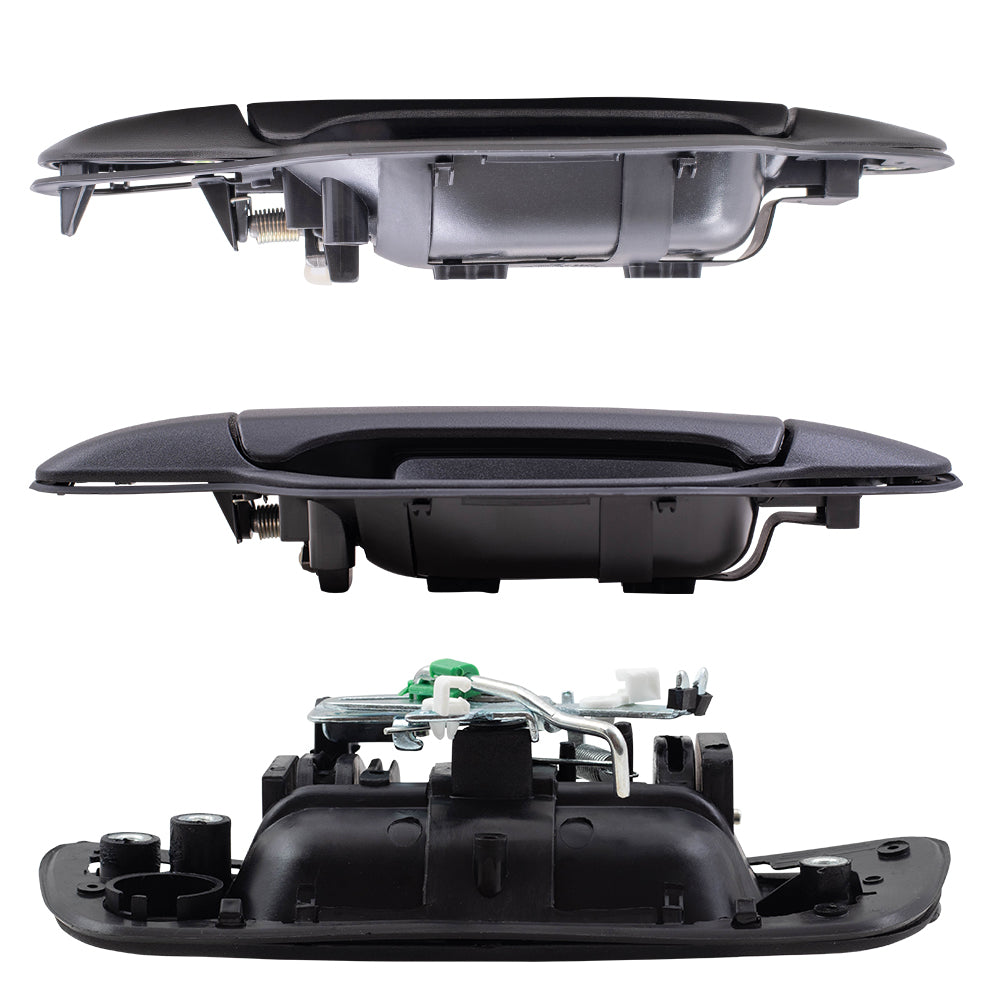 Brock Replacement Set Driver and Passenger Front and Rear Outside Outer Door and Tailgate Handles compatible with 25875521 25875522 25875524 25875523