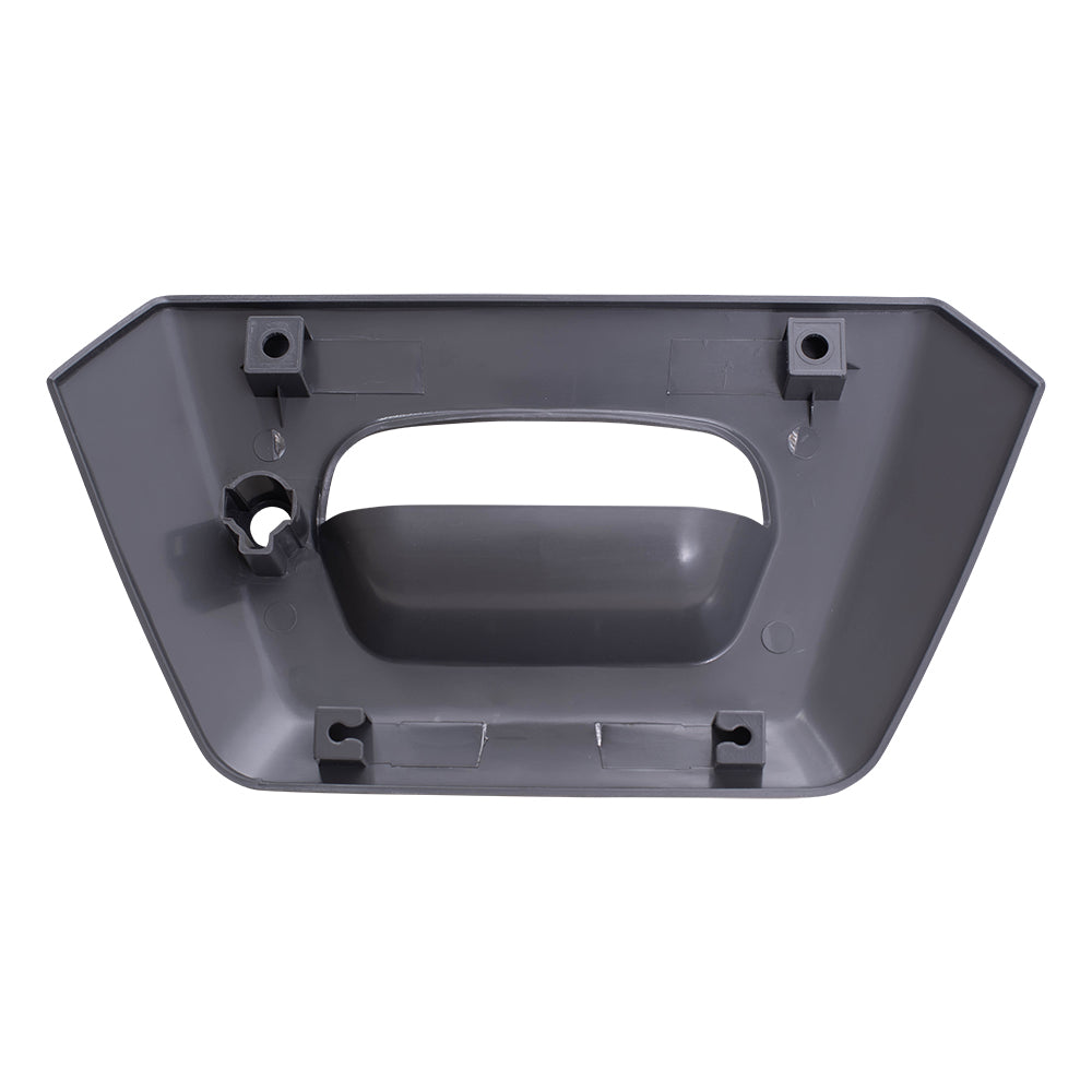 Brock Replacement Textured Gray Tailgate Handle Trim Bezel compatible with Pickup Truck 93441079