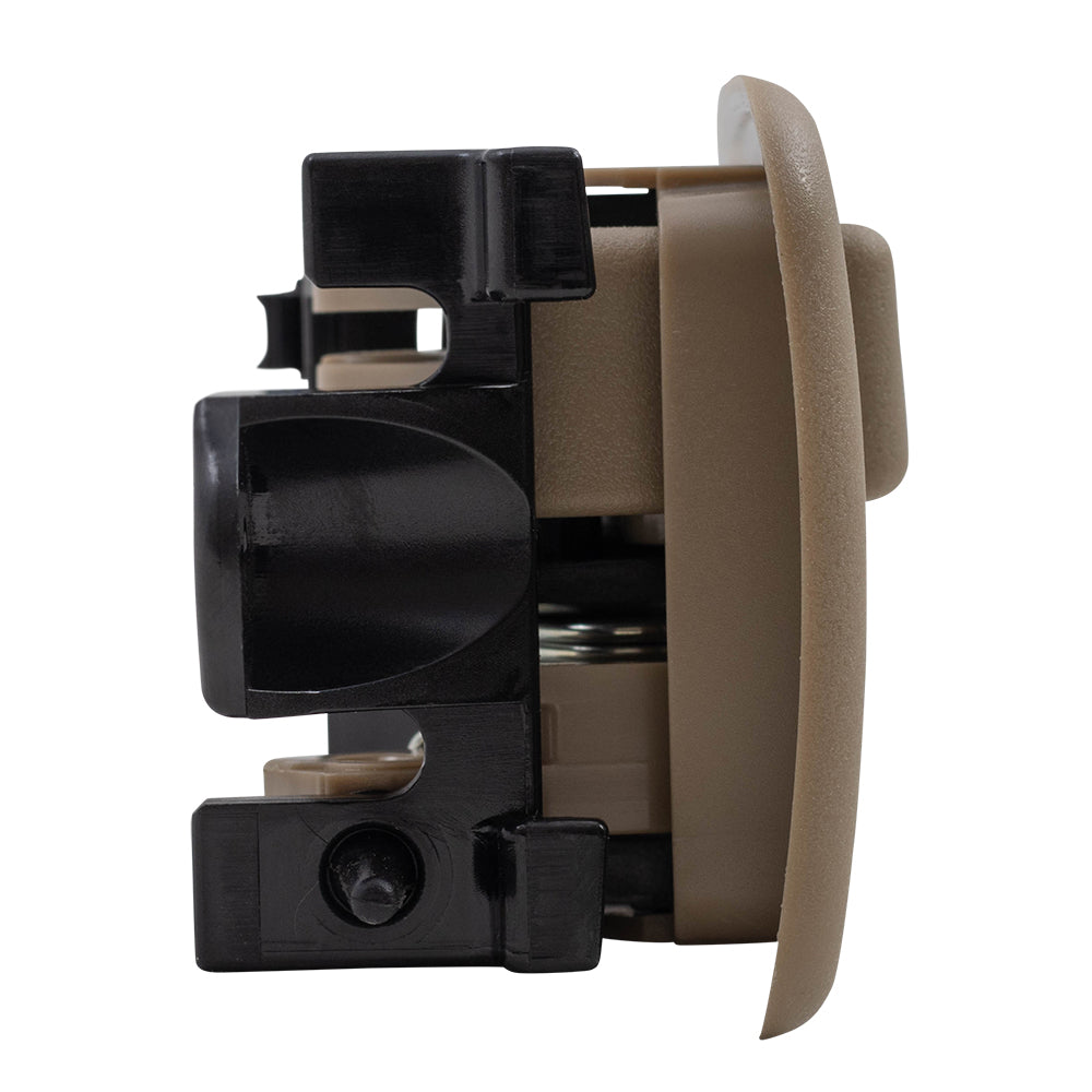 Brock Replacement Drivers Beige Inside Front Rear Door Handle w/ Bezel Compatible with 1997-2001 Camry TO1352167