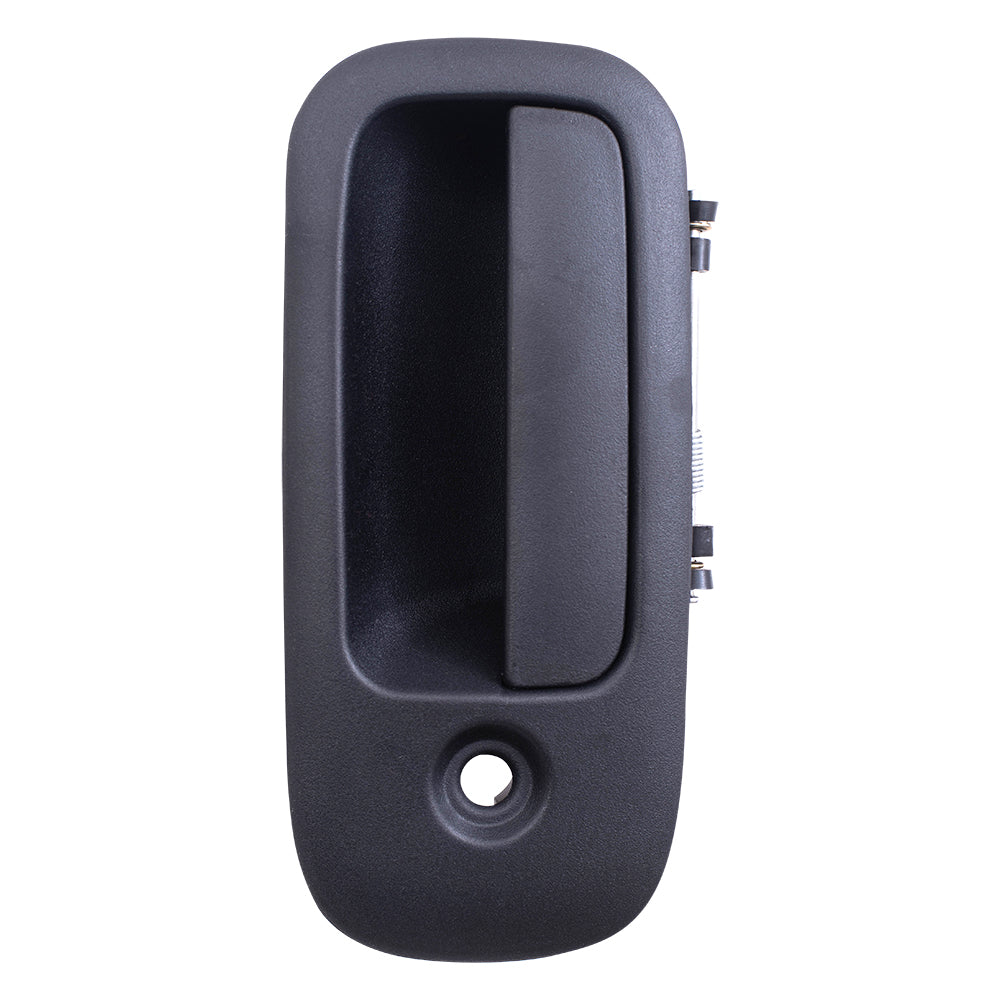 Brock Aftermarket Replacement Side Driver Left Outside Hinged Door Handle Textured Black Compatible With 2003-2022 Chevy Express