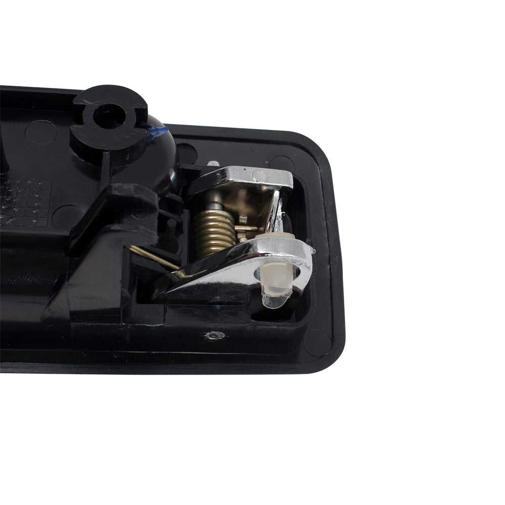 Brock Replacement Pair Set Inside Interior Front Door Handles Black & Chrome w/ Lock Hole Compatible with 90-93 Accord Sedan 72165SM4003ZD 72125SM4003ZD