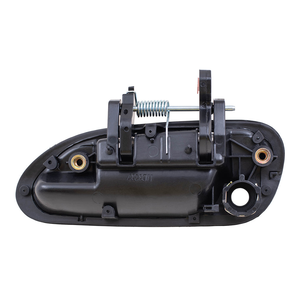 Brock Replacement Driver and Passenger Front Outside Outer Smooth Door Handles compatible with 72180S86K12 72140S86K12