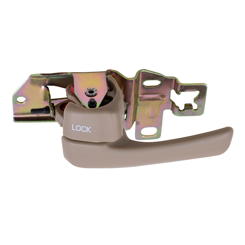 Brock Replacement Drivers Inside Inner Beige Door Handle Compatible with 92-96 Camry 69206-32071-J0