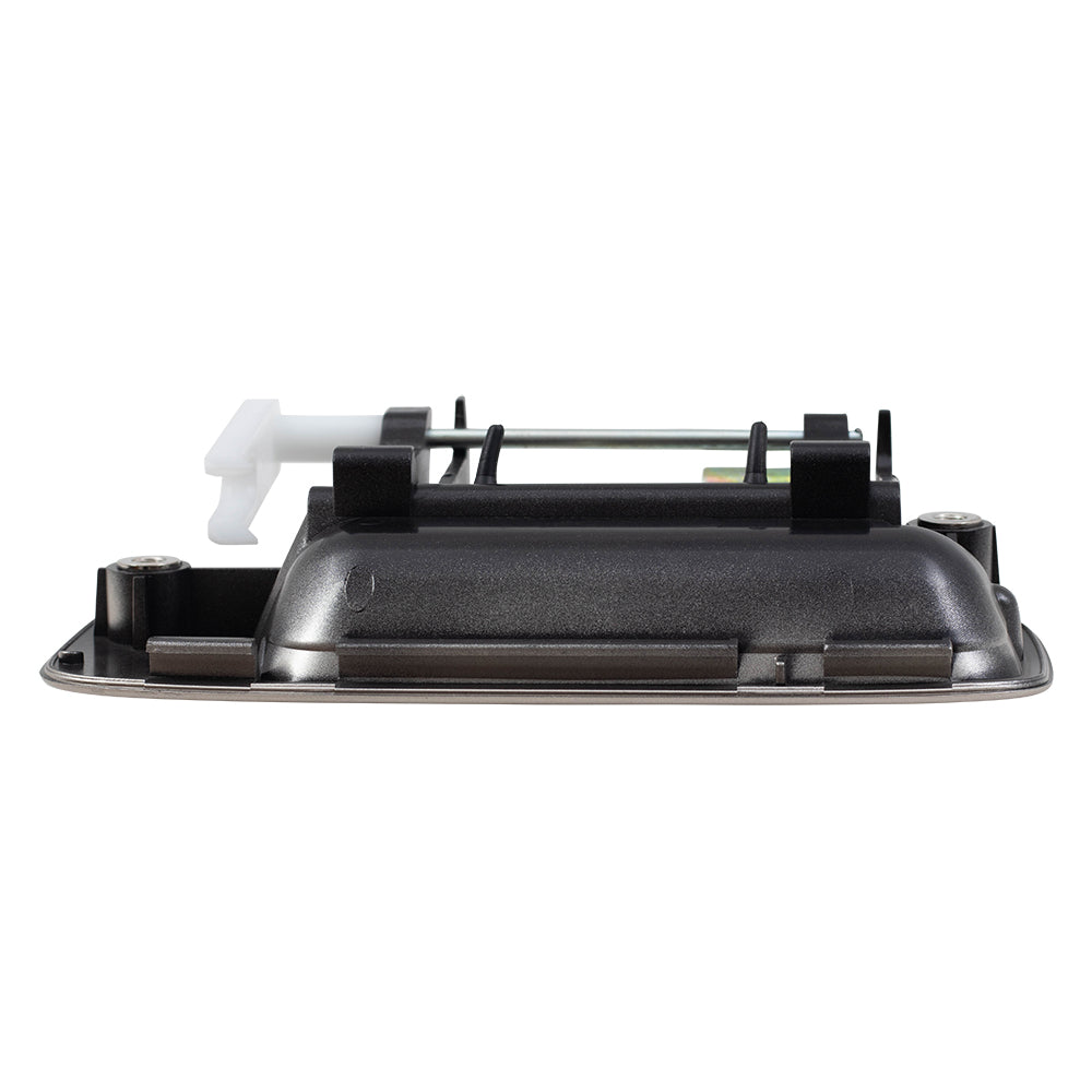 Brock Replacement Driver and Passenger Rear Outside Outer Beige Door Handles compatible with 97-01 Camry 69240AA010E0 69230AA010E0