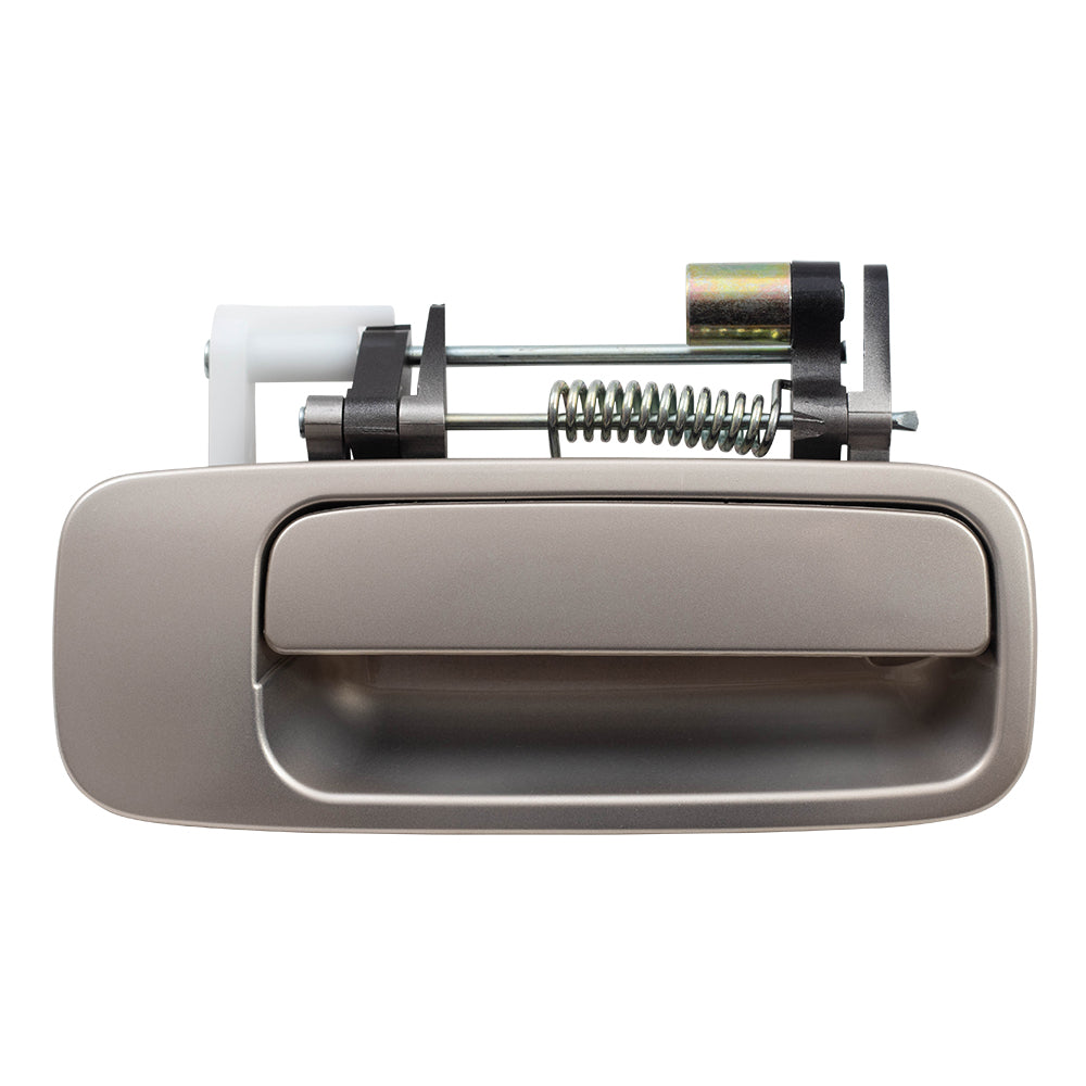 Brock Replacement Passengers Rear Outside Outer Beige Door Handle compatible with 97-01 Camry 69230AA010E0