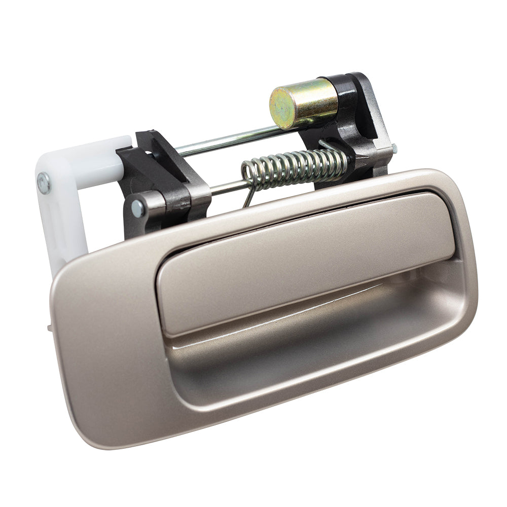 Brock Replacement Passengers Rear Outside Outer Beige Door Handle compatible with 97-01 Camry 69230AA010E0