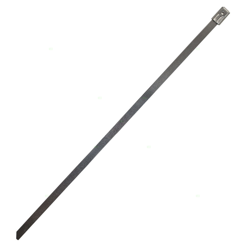 Brock 100 Piece Set Stainless Steel 0.18 x 8" One Hundred Cable Ties with Self-Locking Head