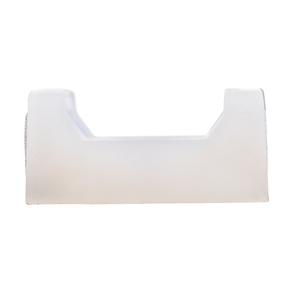 Brock 100 Piece Set Screw Fixing White .6" x .4" One Hundred Cable Tie Mounts