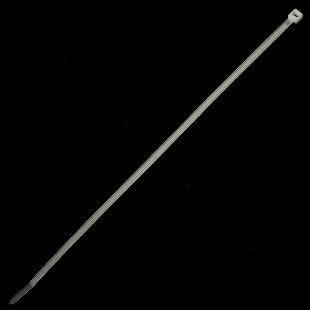 Brock 1000 Pc Bag Natural White Nylon 11" Cable Zip Ties Self Locking Head UV Heat Resistant Outdoor Indoor for Bundling Tag Hold Wires Cords Crafts