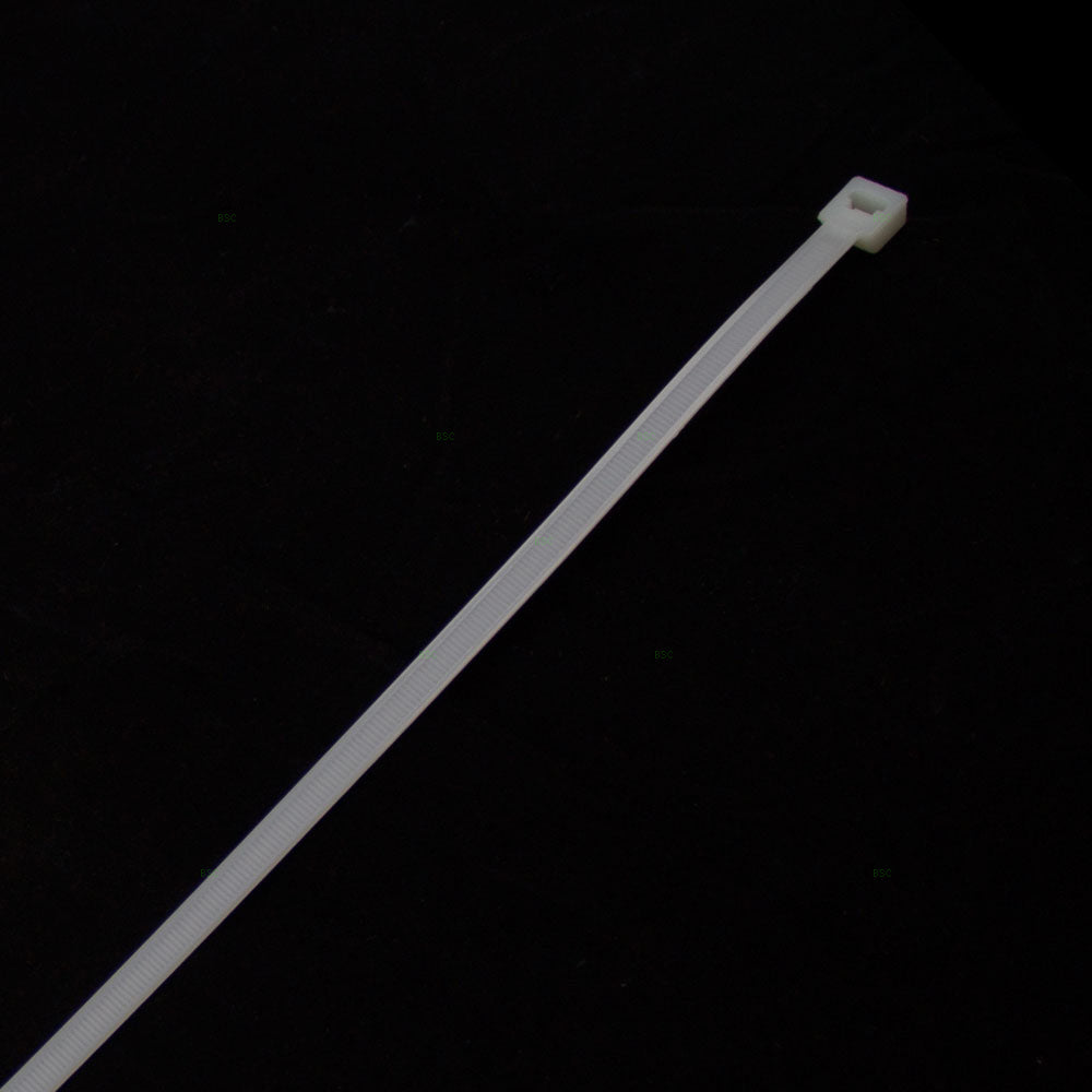 Brock 100 Pc Bag Natural White Nylon 36" Cable Zip Ties Self Locking Head UV Heat Resistant Outdoor Indoor for Bundling Tag Hold Wires Cords Crafts