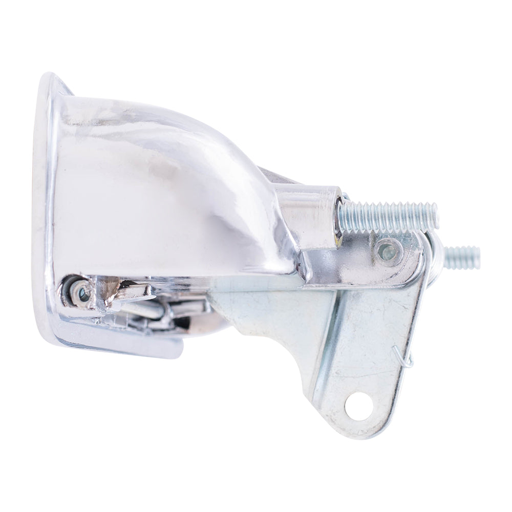 Brock Replacement Driver and Passenger Outside Outer Chrome Door Handles compatible with 14011819 14011820