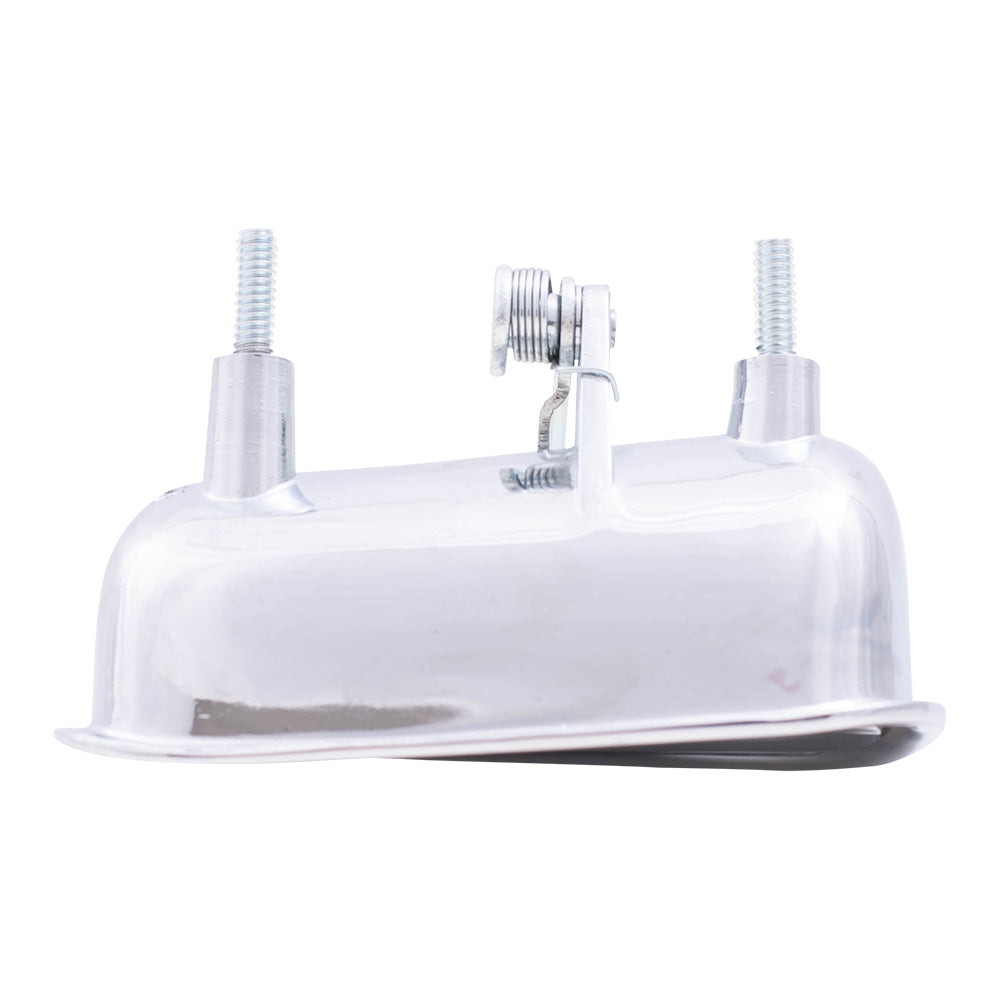 Brock Replacement Drivers Outside Outer Chrome Door Handle compatible with 14011819