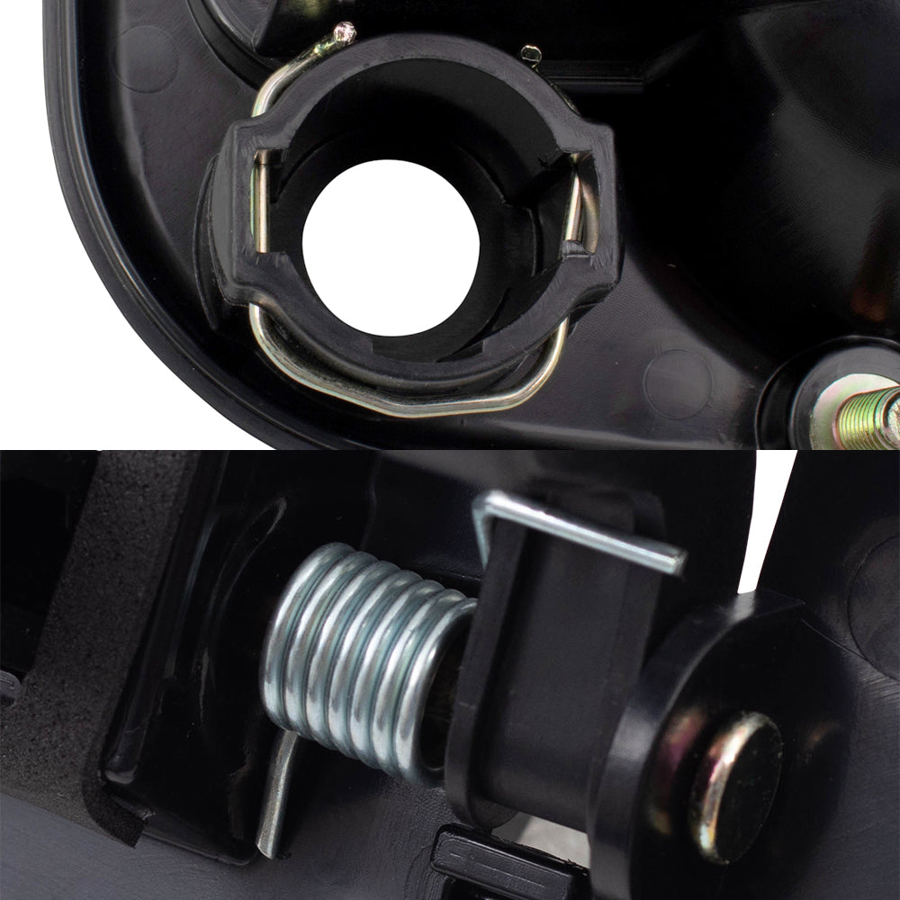 Front and Rear Outside Door Handles 4 Piece Set Compatible with 1999-2007 Silverado/ 1999-2007 Sierra/ 2002-2004 Sierra Denali Extended Cab Only