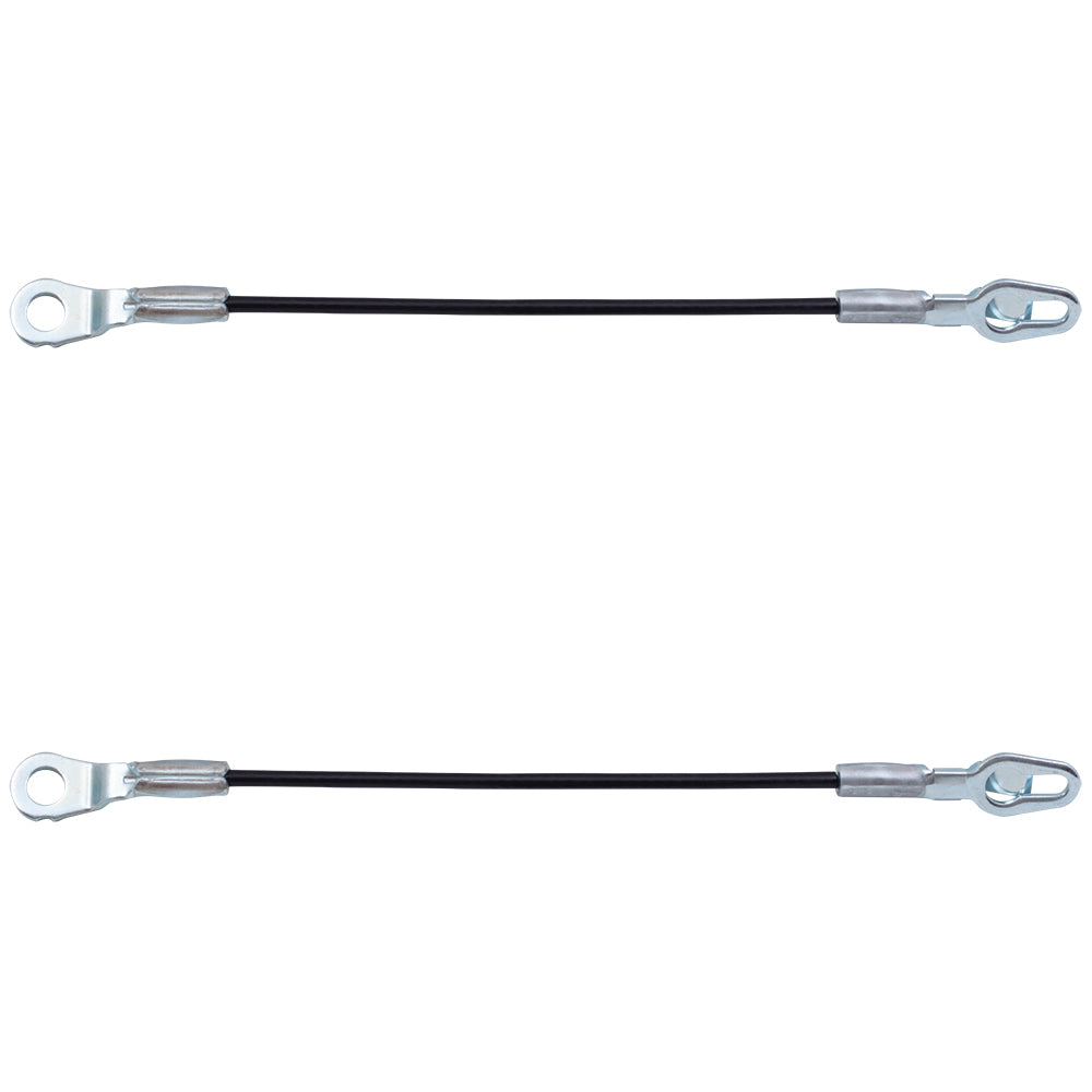 Brock Replacement Pair of Tailgate Liftgate Cables Compatible with 1999-2006 Silverado Pickup Truck 88980509 88980510