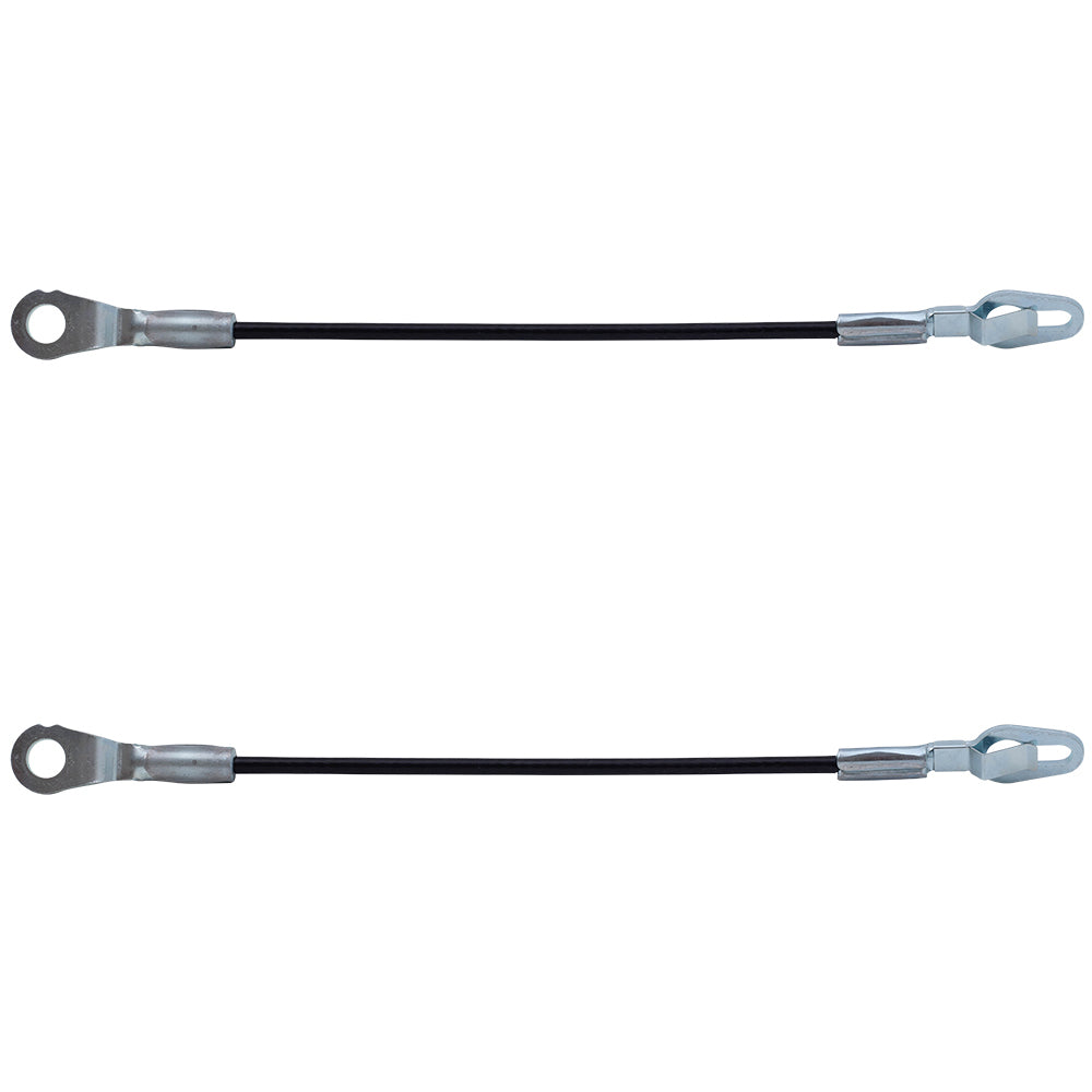 Brock Replacement Pair of Tailgate Liftgate Cables Compatible with 1999-2006 Silverado Pickup Truck 88980509 88980510