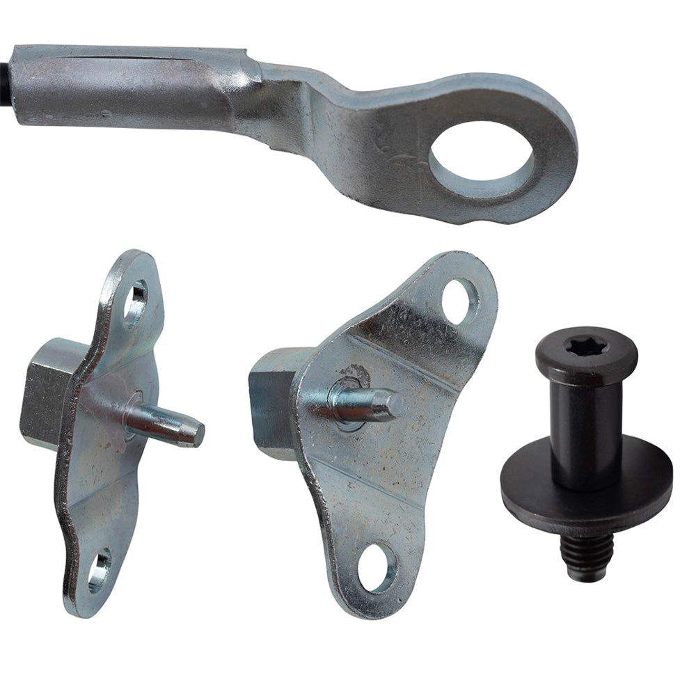 Brock Replacement 8 Piece Set Inner & Outer Tailgate Hinges Cables and Striker Bolts Kit Replacement for 1999-2006 Silverado 2007 Classic Pickup Truck 15078746