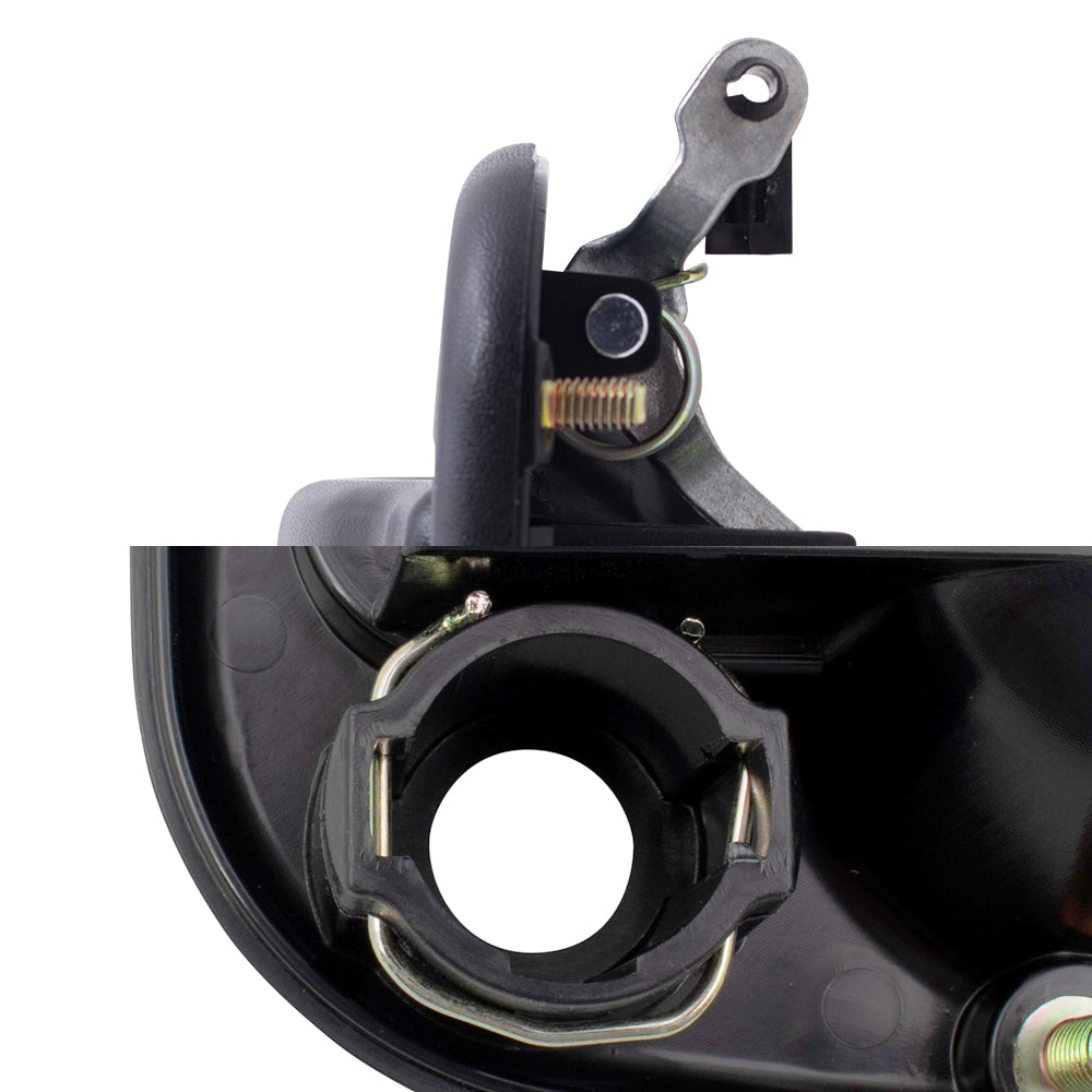 Front Outside Door Handles Set Compatible with 1999-2007 Silverado Driver Side with Keyhole and Passenger Side without Keyhole Also Fits Sierra Yukon Suburban Tahoe Check Your Specific Year in Fitment