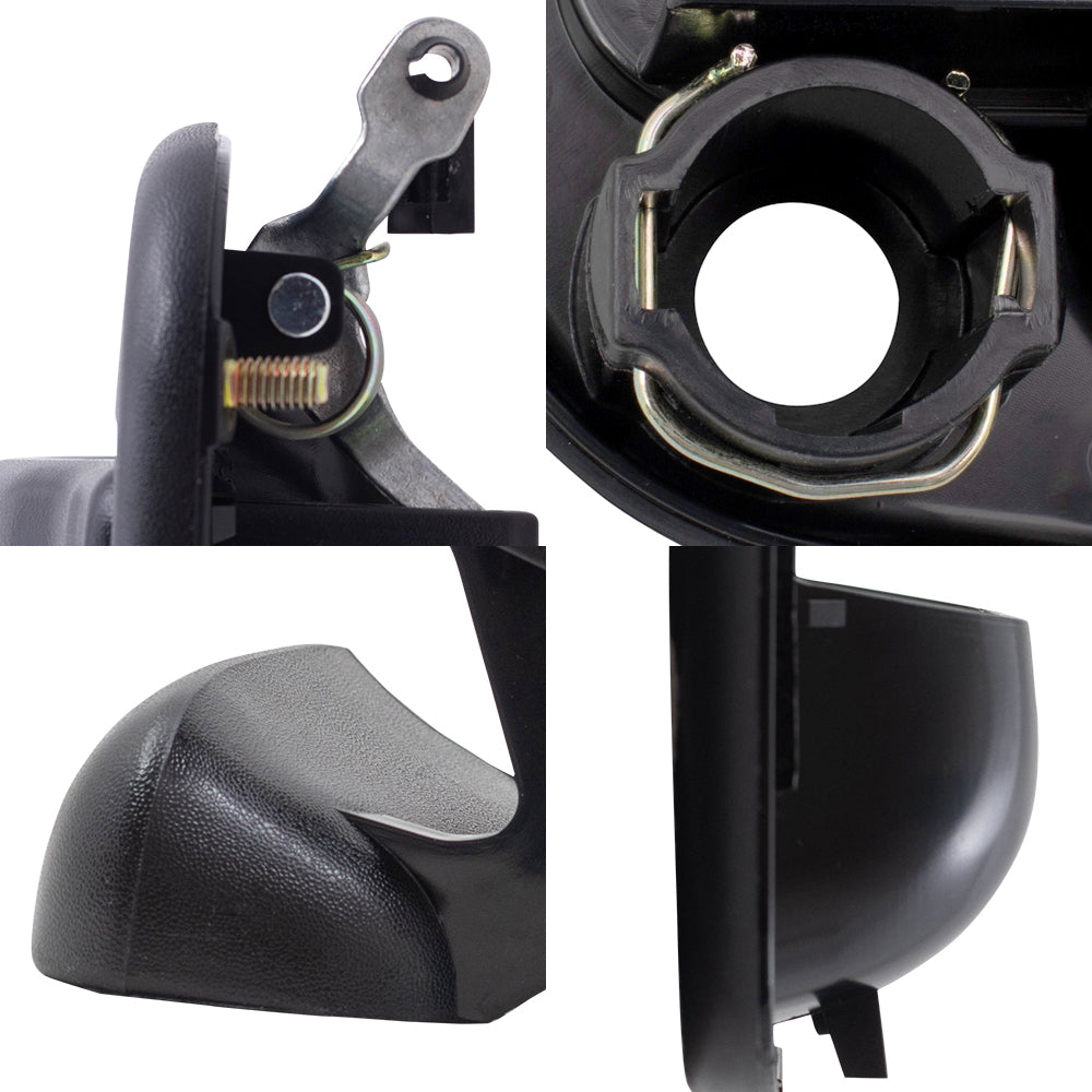 Compatible with 1999-2007 Silverado & 1999-2007 Sierra Front Outside Door Handles, Tailgate Handle and Tailgate Handle Bezel 4 Piece Set