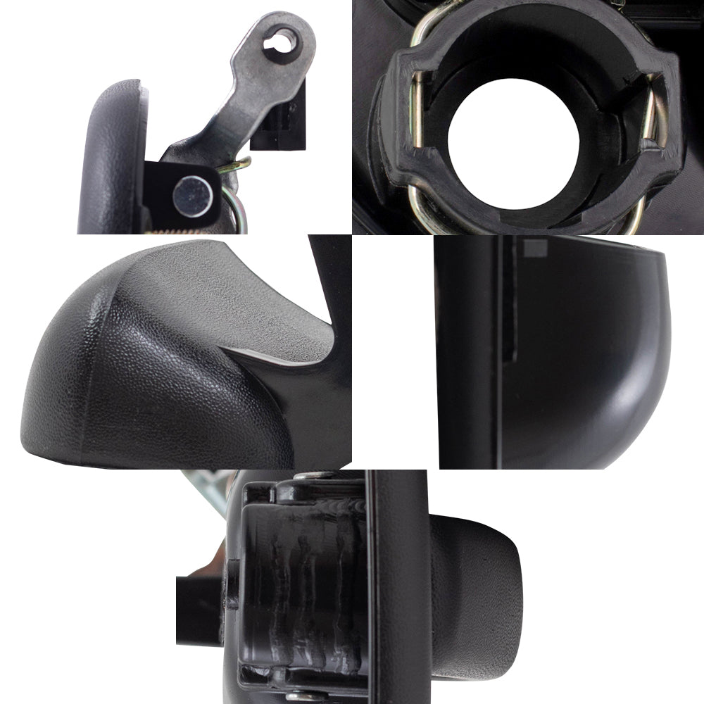 Brock Replacement Front and Rear Outside Door Handles, Tailgate Handle and Tailgate Handle Bezel 6 Piece Set Compatible with 2001-2007 Silverado & 2001-2007 Sierra Crew Cab ONLY