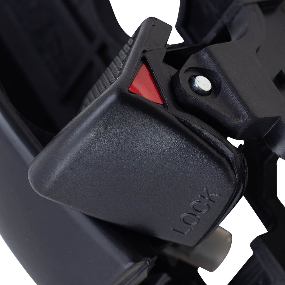 Brock Replacement Passengers Inside Interior Front Rear Black Door Handle Compatible with 01-06 Elantra 826202D000AX