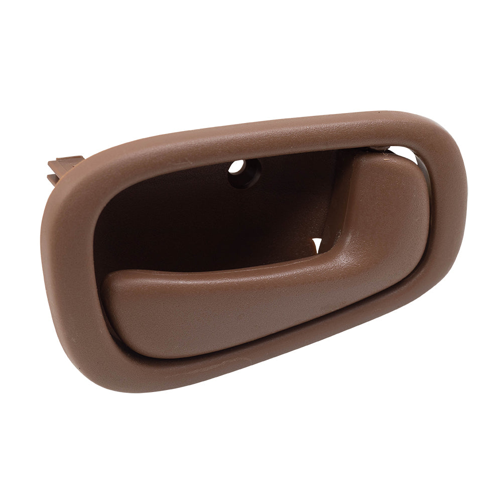 Brock Replacement Passengers Inside Inner Dark Brown Door Handle Compatible with 98-02 Corolla Prizm 69205-02050