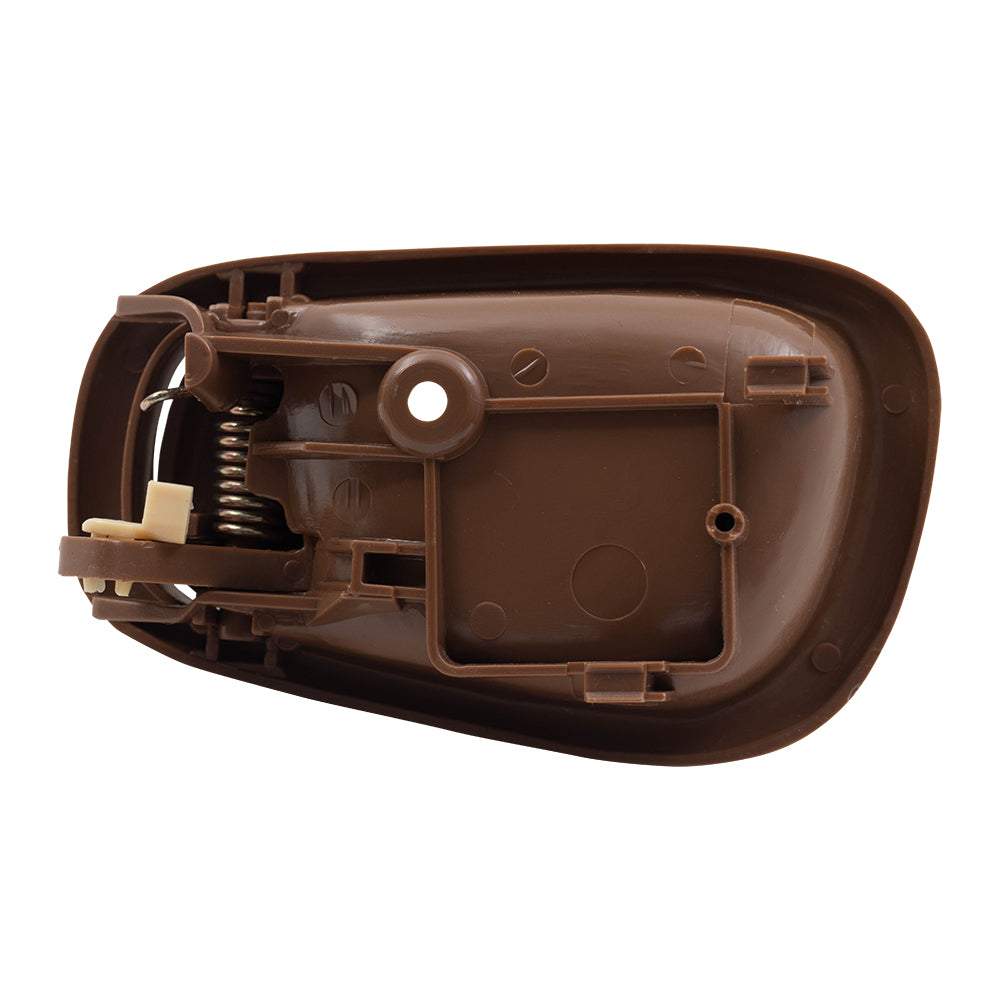 Brock Replacement Passengers Inside Inner Dark Brown Door Handle Compatible with 98-02 Corolla Prizm 69205-02050