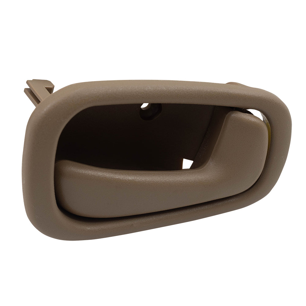 Brock Replacement Passengers Inside Inner Light Brown Door Handle Compatible with 1998-2002 Corolla Prizm