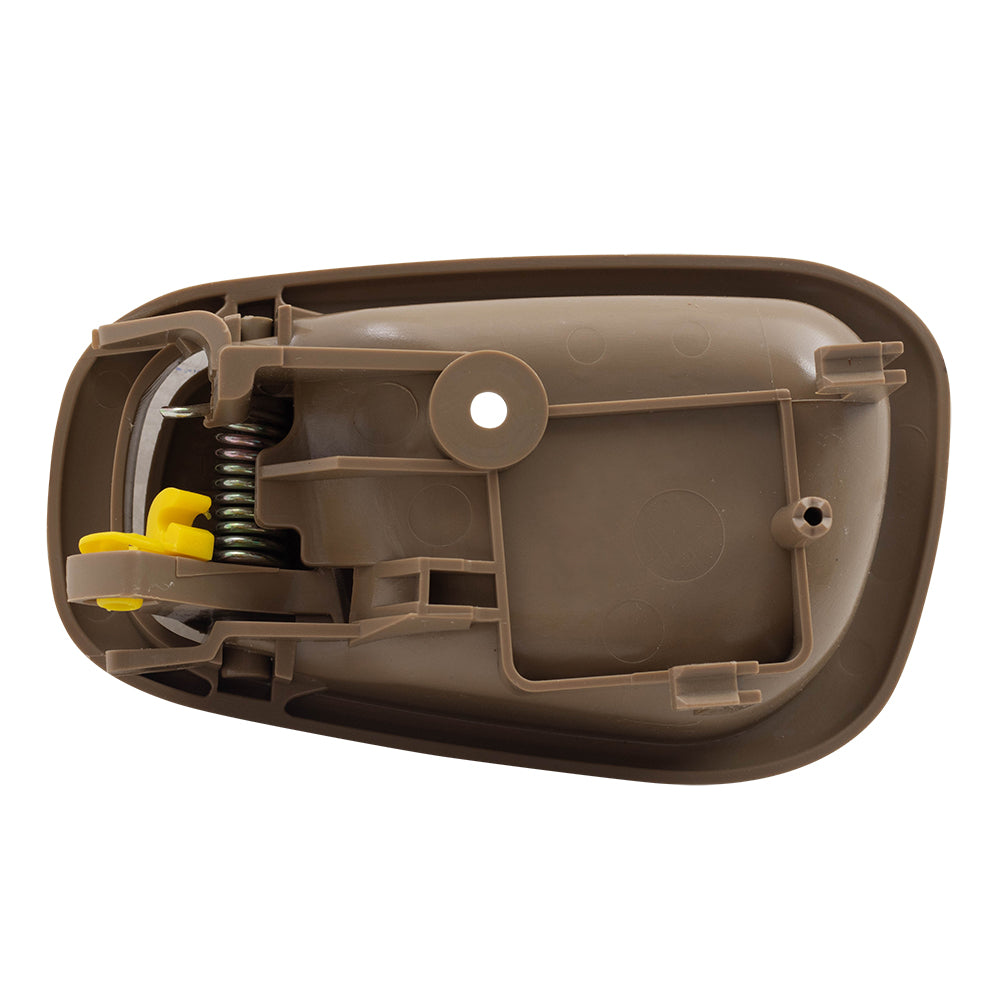 Brock Replacement Passengers Inside Inner Light Brown Door Handle Compatible with 1998-2002 Corolla Prizm