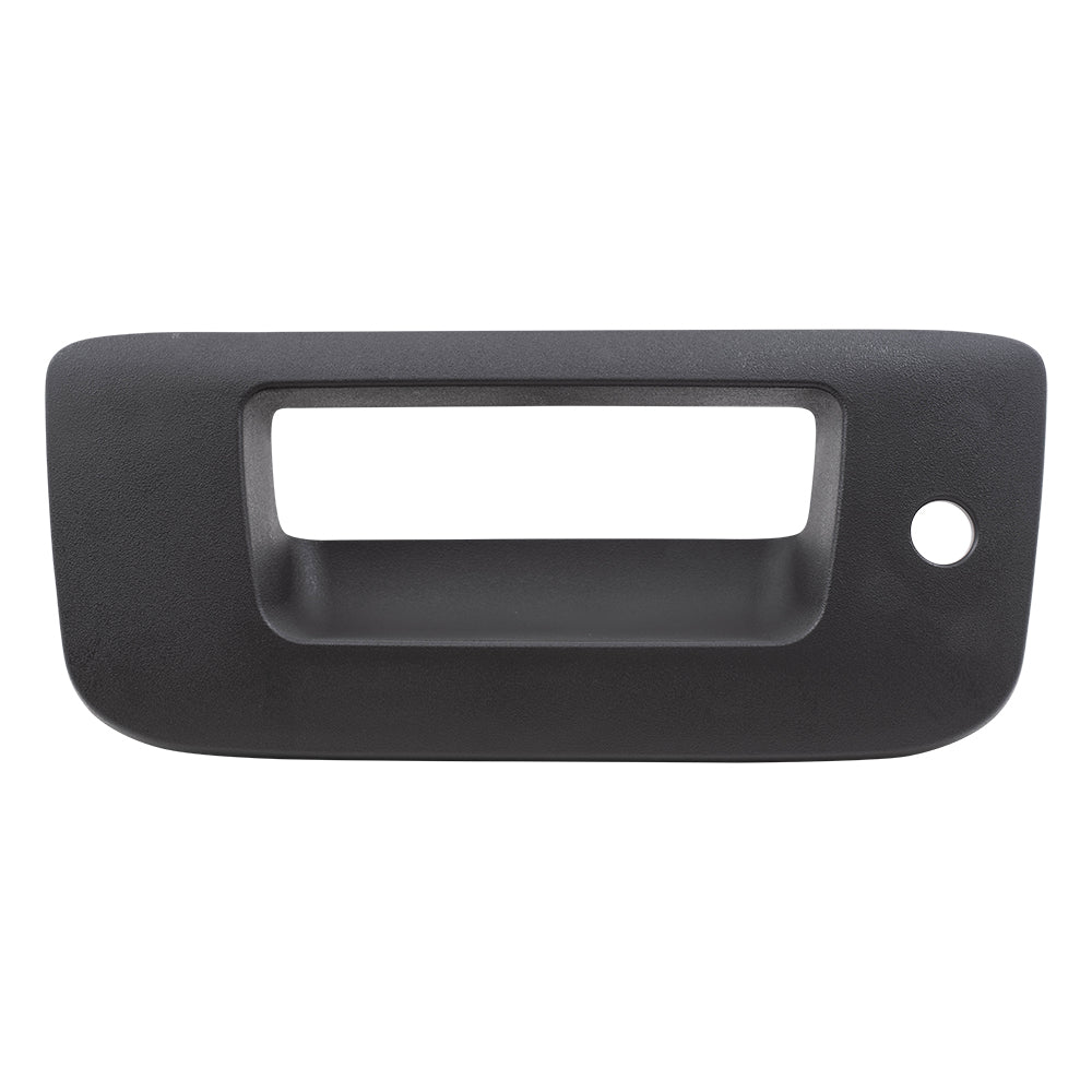 Brock Replacement for Tailgate Handle Trim Bezel Replacement with Keyhole for Pickup Truck 22755302