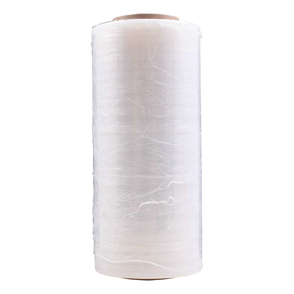 12" x 1500' 80 Gauge Clear Stretch Film Shrink Wrap for Office Warehouse Shipping Storage Retail Home Case Set 4 Rolls