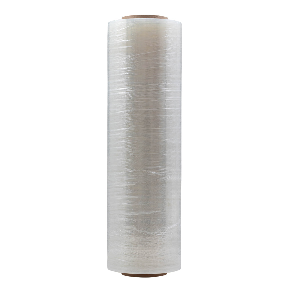 Brock ADS3562C Clear Industrial Strength Stretch Wrap Film - 18 Inch X 500 Yard - 80 Gauge - 3 Inch Core - 4 Rolls/Case