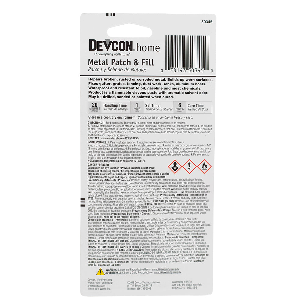 Devcon Home Heat Tab Glue Charcoal Gray Colored Adhesive 3-OZ. Tube For Metal, Glass, and Ceramic