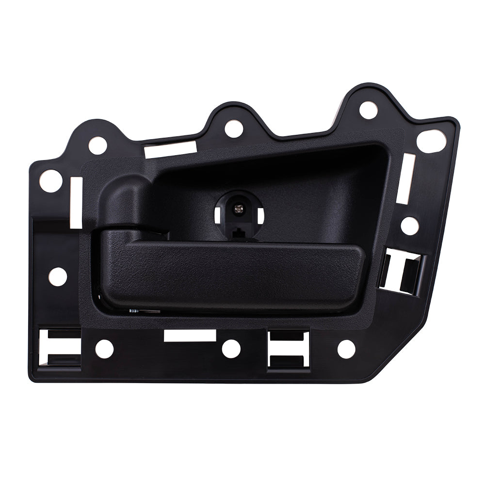 Brock Replacement Drivers Rear Inside Inner Black Door Handle Repair Kit Compatible with 05-10 Grand Cherokee SUV 5HR371D5AJ