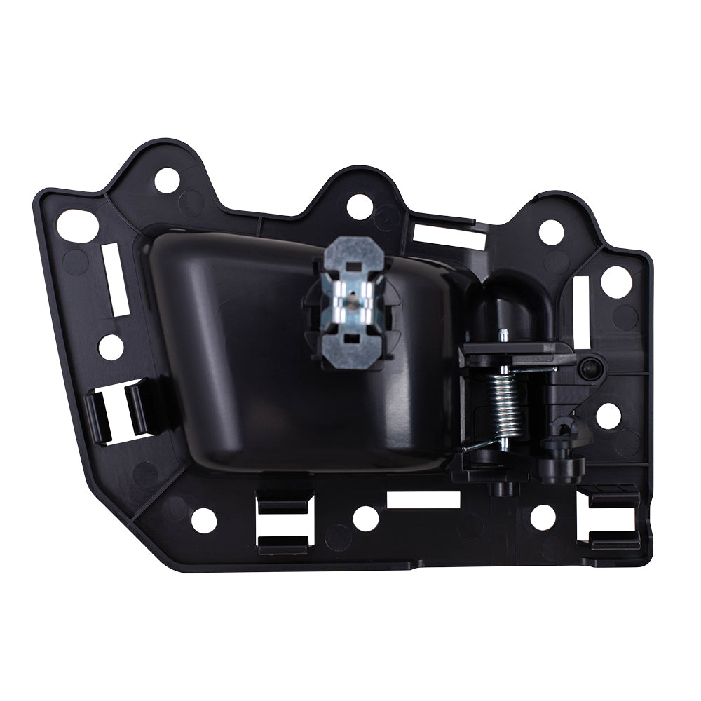 Brock Replacement Drivers Rear Inside Inner Black Door Handle Repair Kit Compatible with 05-10 Grand Cherokee SUV 5HR371D5AJ