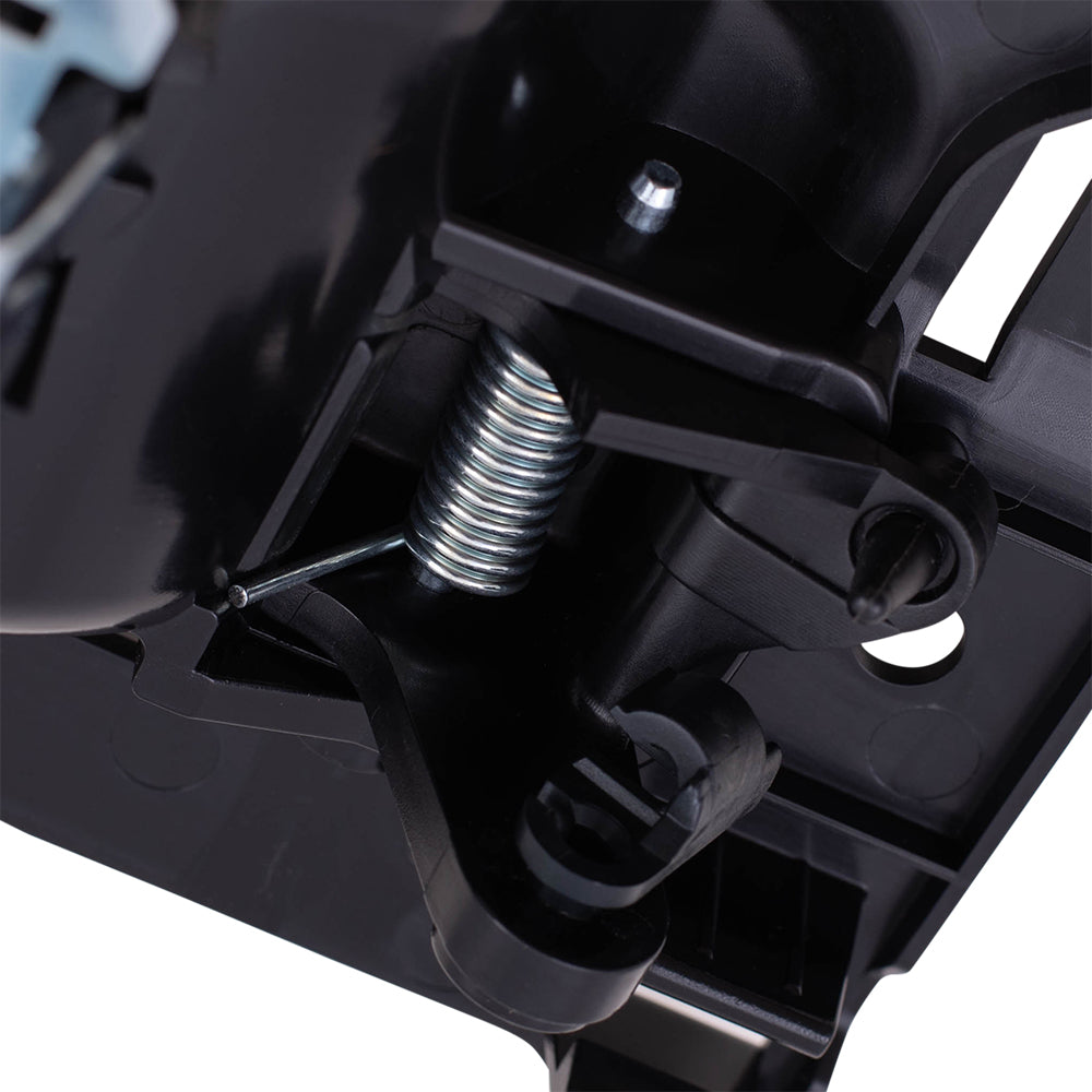 Brock Replacement Drivers Rear Inside Inner Black Door Handle Repair Kit Compatible with 05-10 Grand Cherokee SUV 5HR371D5AJ