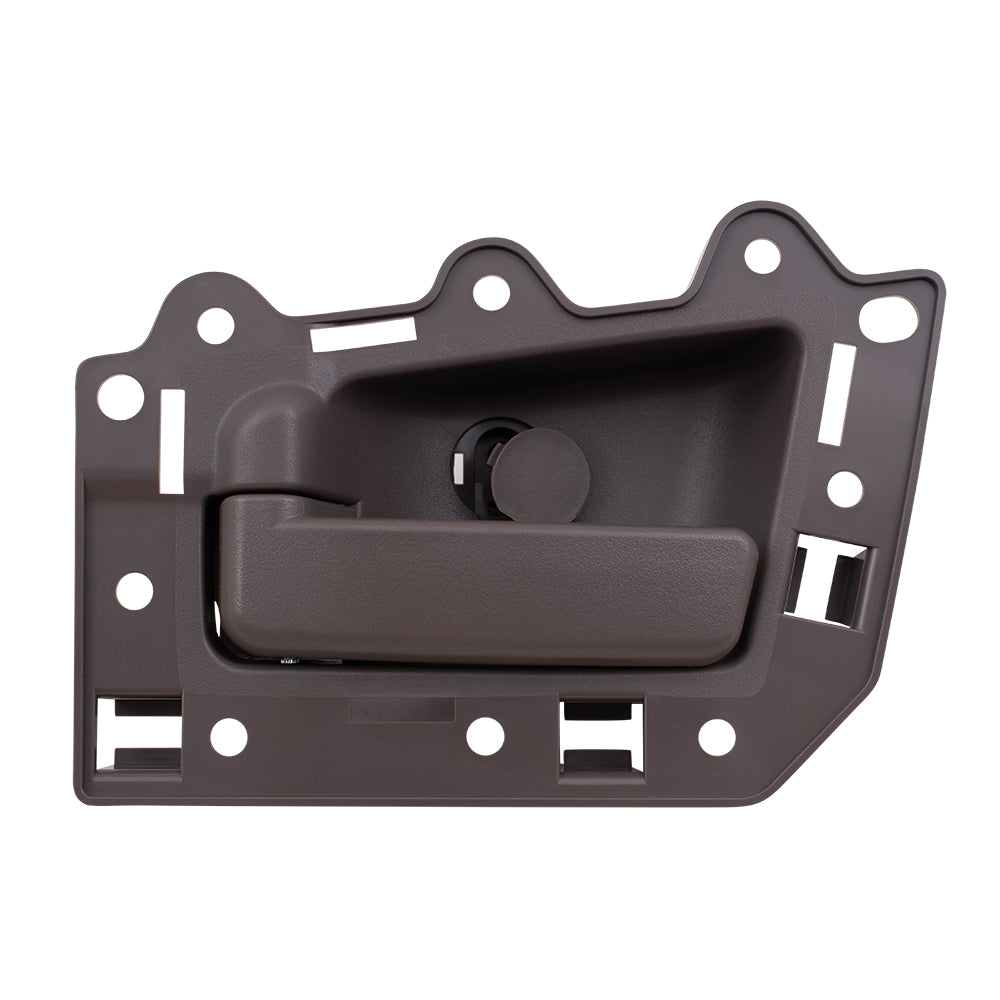 Brock Replacement Drivers Rear Inside Inner Brown Door Handle Repair Kit Compatible with 05-10 Grand Cherokee SUV 5HR411D5AJ