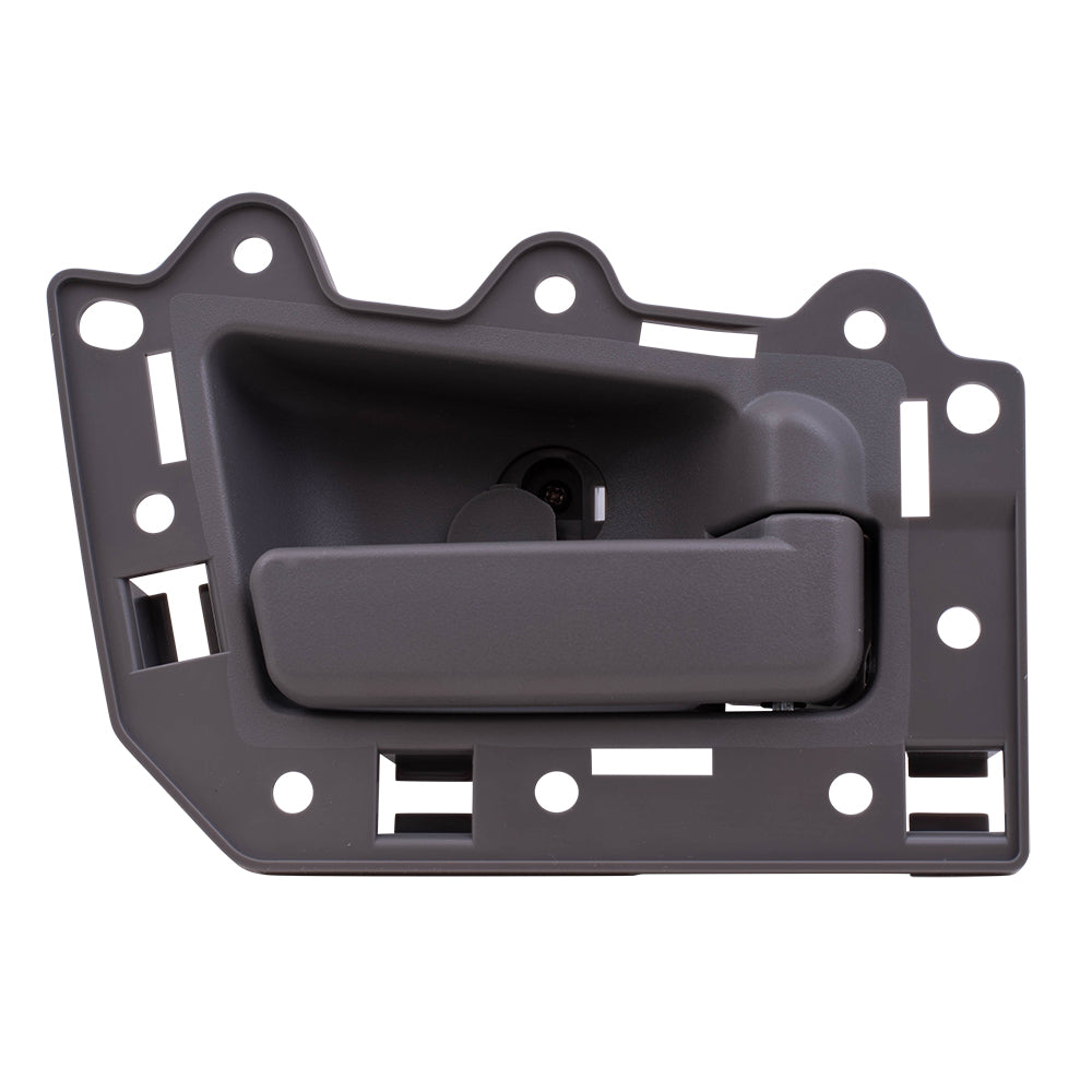 Brock Replacement Passengers Rear Inside Inner Gray Door Handle Compatible with 05-10 Grand Cherokee SUV 5HR421J3AK