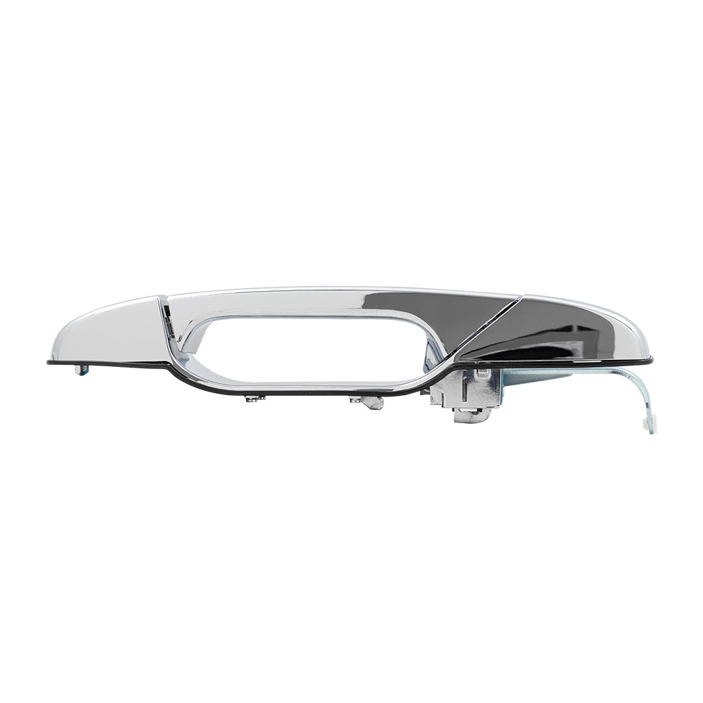 Brock Replacement Drivers and Passengers Outside Rear Chrome Door Handles compatible with 07-13 Silverado Sierra Pickup 22738725 25960522