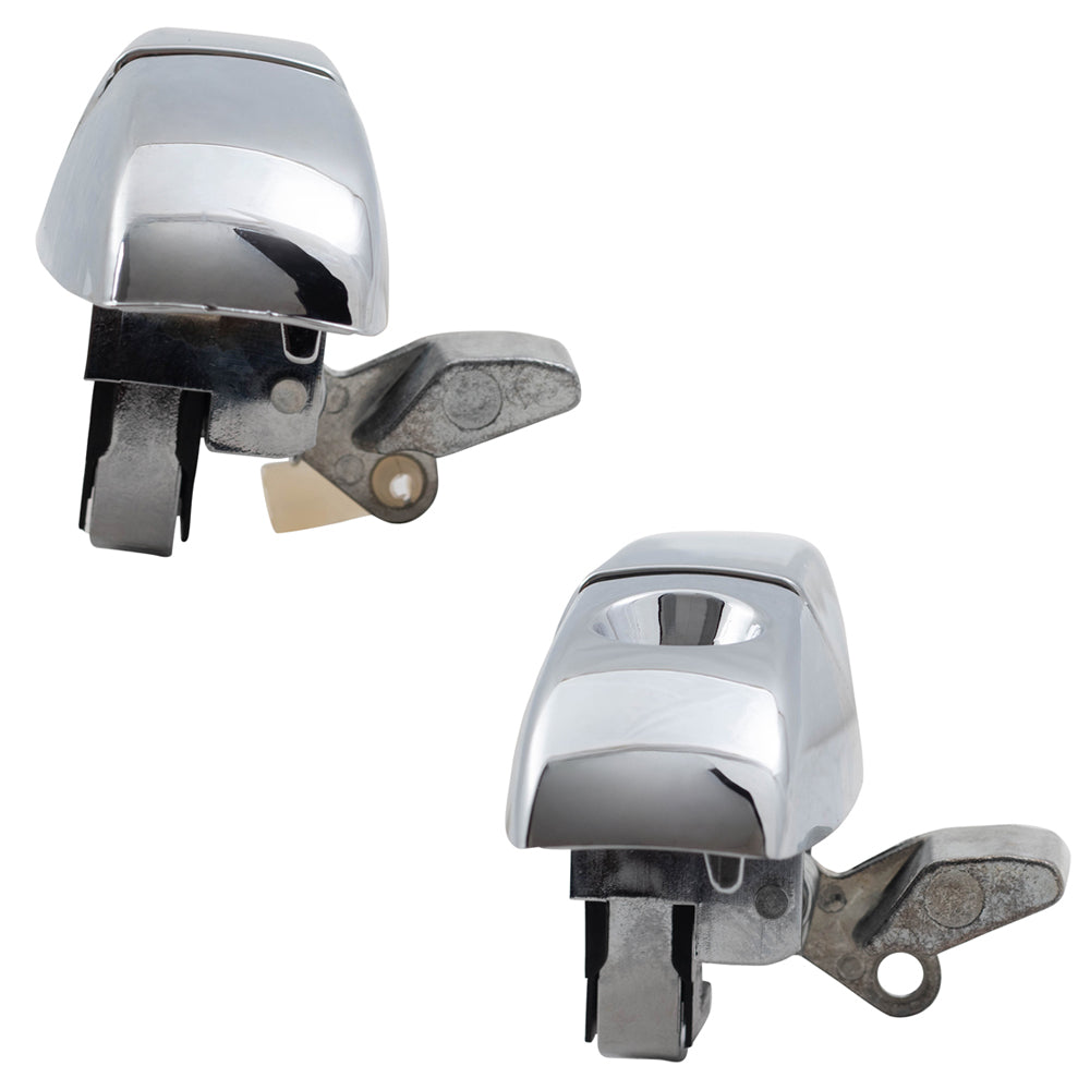 Brock Replacement Set Driver Outside Front and Rear Chrome Door Handles Compatible with 2005-2010 300