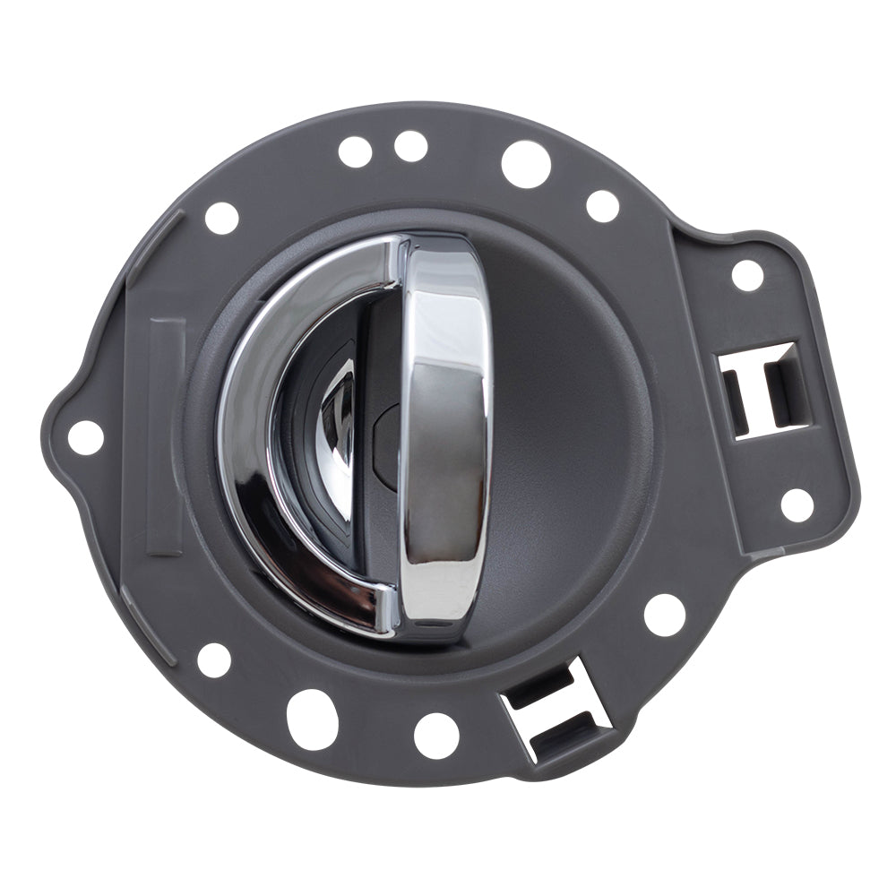 Brock Replacement Drivers Inside Inner Interior Chrome Door Handle with Gray Housing Repair Kit Compatible with 06-10 Commander SUV 1PF111DVAA