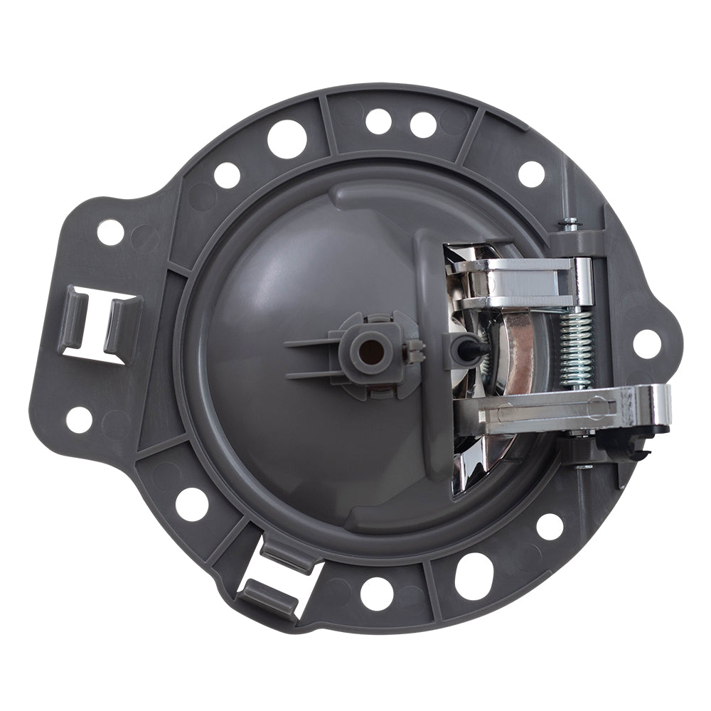 Brock Replacement Drivers Inside Inner Interior Chrome Door Handle with Gray Housing Repair Kit Compatible with 06-10 Commander SUV 1PF111DVAA