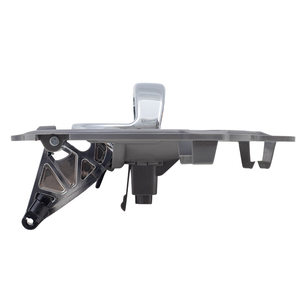 Brock Replacement Drivers Inside Inner Interior Chrome Door Handle with Gray Housing Repair Kit Compatible with 06-10 Commander SUV 1PF111DVAA