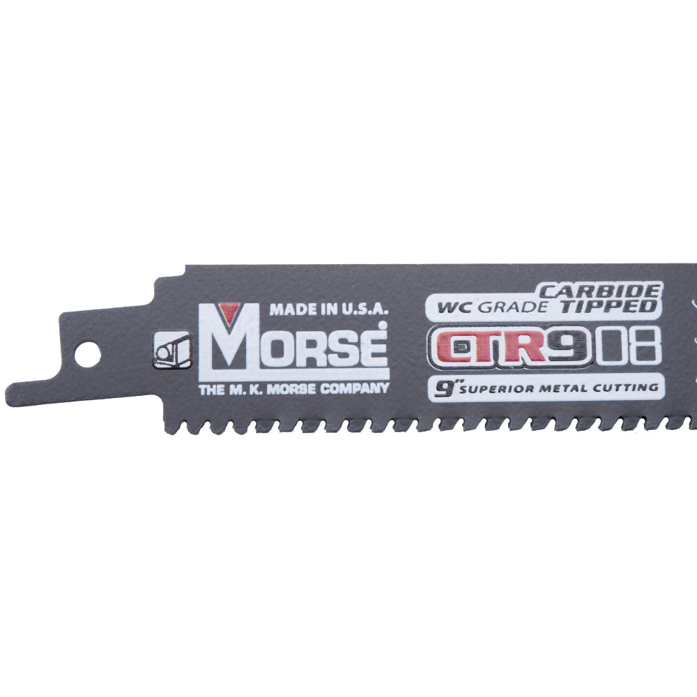 MK Morse CTR908MC15 CTR Carbide Tipped 9 Inch 8 TPI Reciprocating Saw Blade 15 Pack