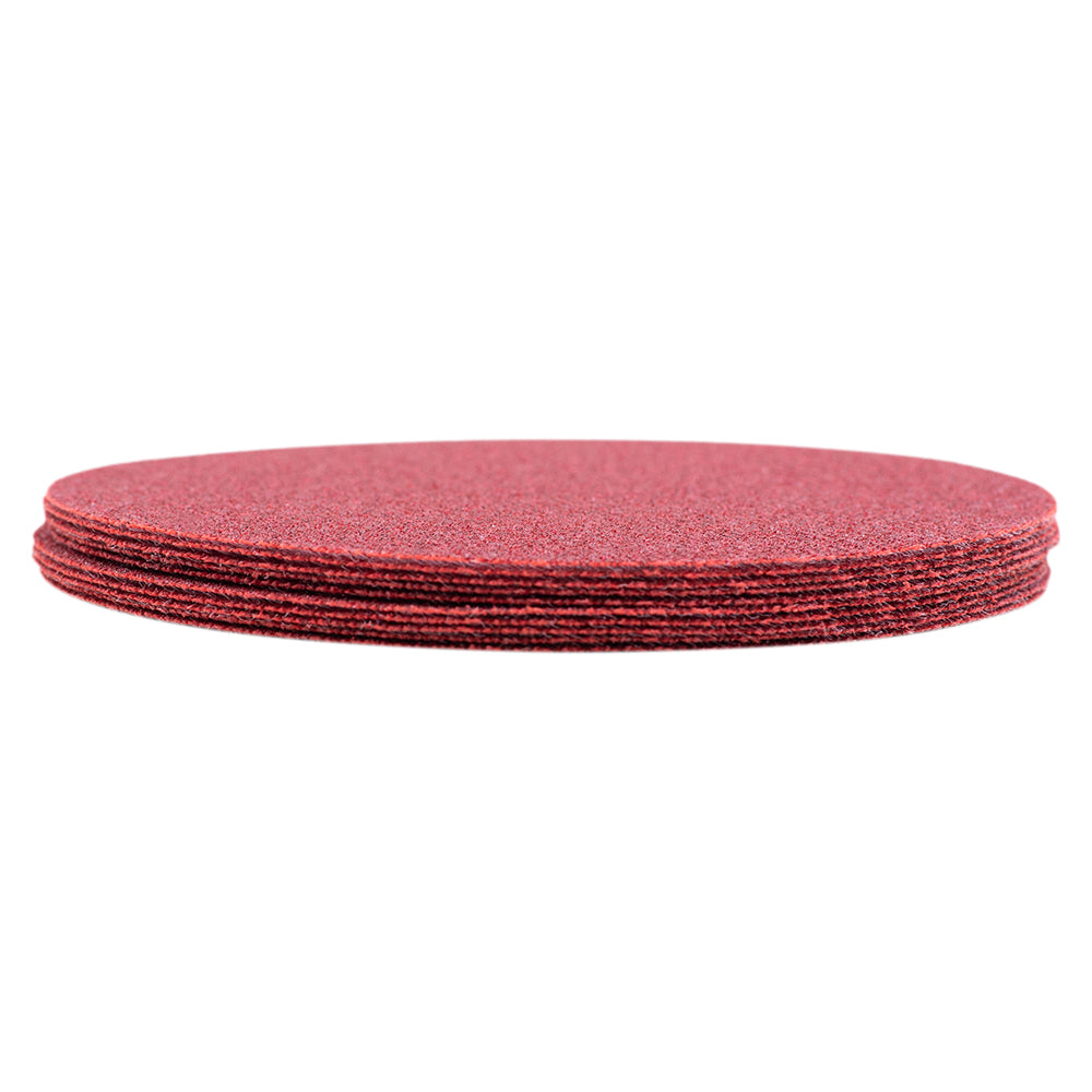 Sanding Disk with Connection Pad 6", 80 Grit, Coarse and Premium Ceramic Grain Blend for Fast Material Removal 10 Pack