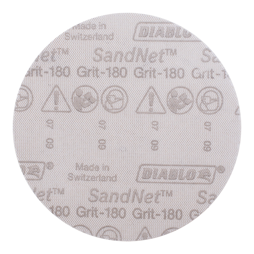Sanding Disc with Connection Pad 6", 180 Fine Grit and Premium Ceramic Grain Blend for Fast Material Removal 10 Pack