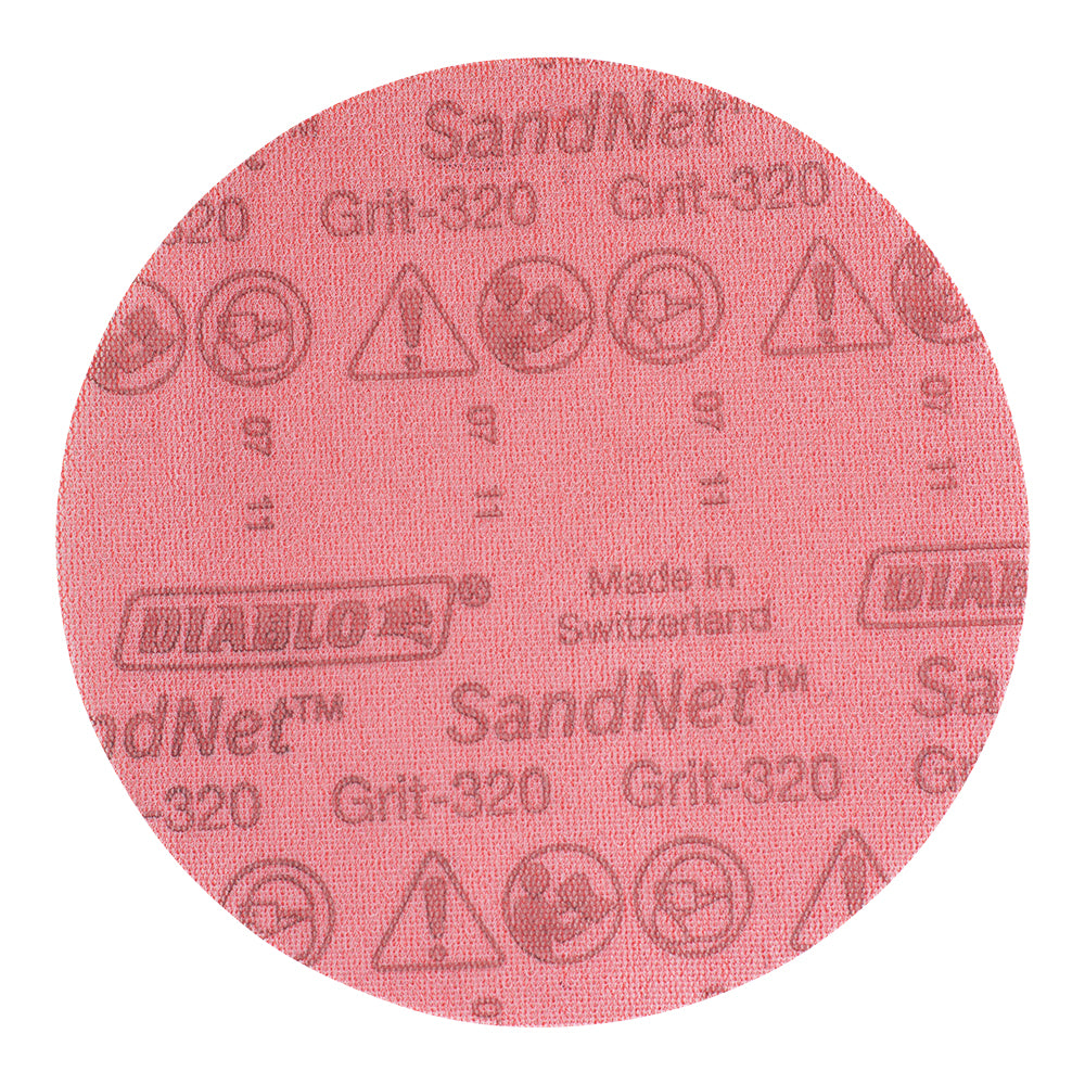 Sanding Disk with Connection Pad 6", 320 Ultra Fine, Grit and Premium Ceramic Grain Blend for Fast Material Removal 10 Pack