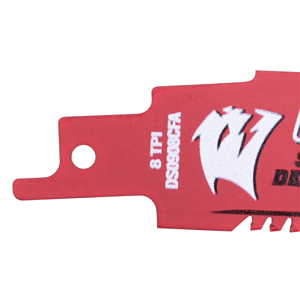 Diablo Steel Demon Amped Carbide Reciprocating Saw Blades 9 inch 8 TPI for 3/16-9/16 Thick Metals Boron Steel Ultra High Strength Steel (UHSS) Cast Iron Stainless Steel - 3 Pack