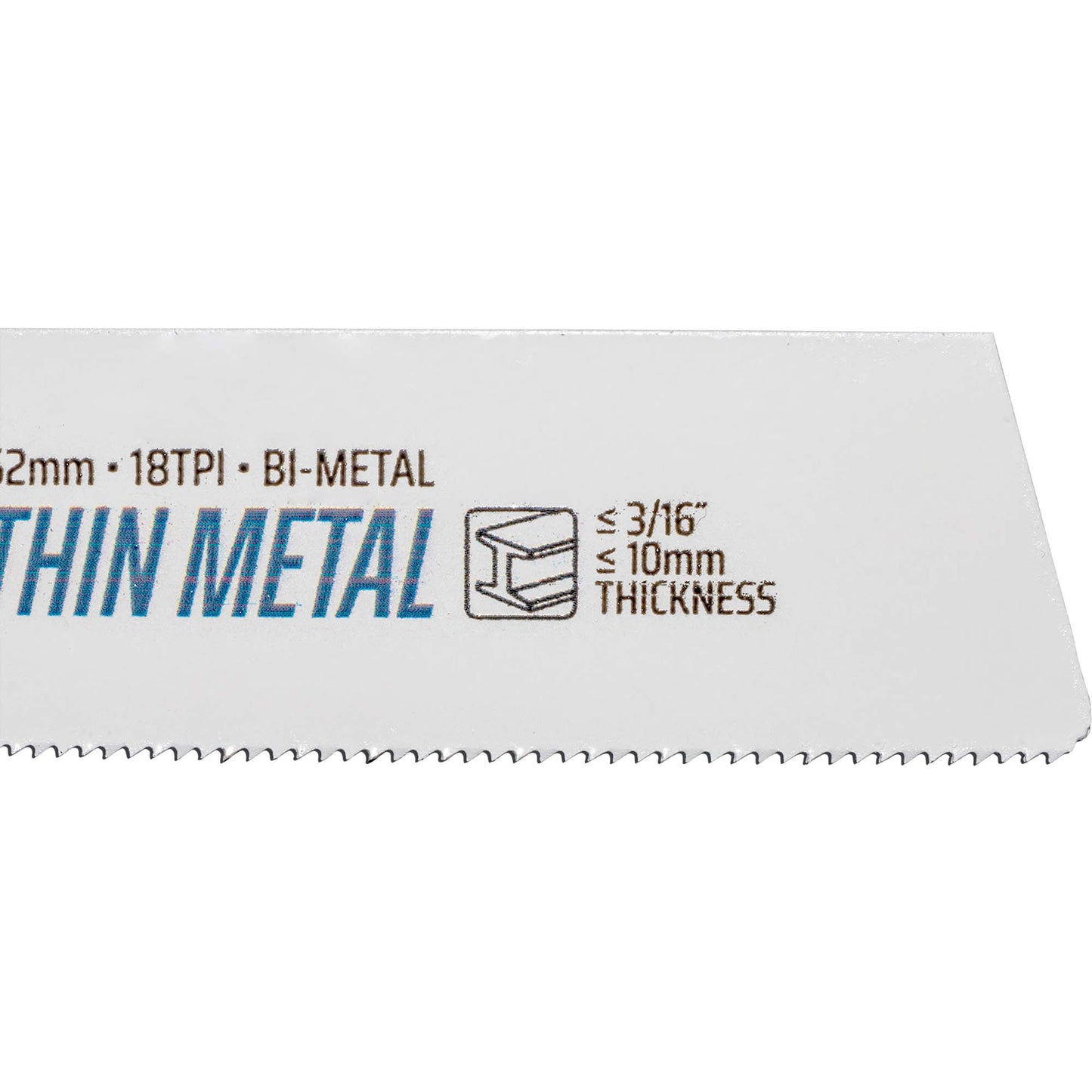 Morse Bi-Metal Pro Thin Metal Reciprocating Saw Blade 6" x 1" .42 " 18 TPI 25 Pack