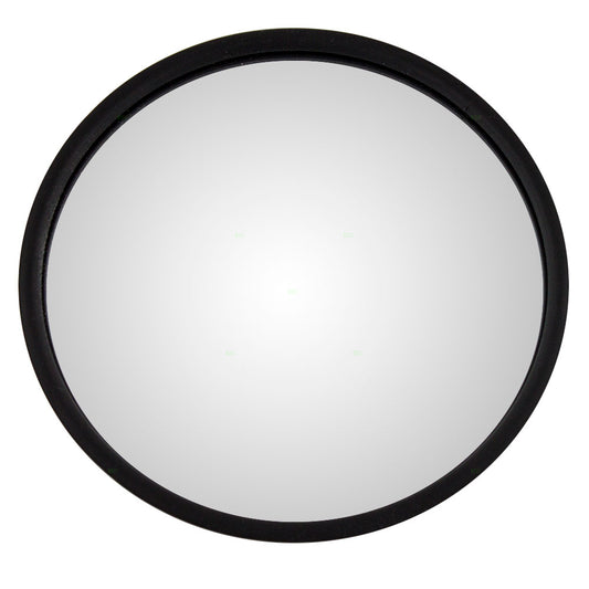 Brock Replacement Universal Convex Stainless Steel 7" Round Side Mirror with L Bracket
