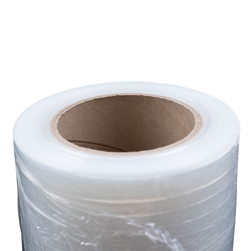 Stretch Wrap Film - 5 Inch x 1000 Feet 80 Gauge Industrial Strength Clear Includes 1 Handle and 12 Rolls/Case